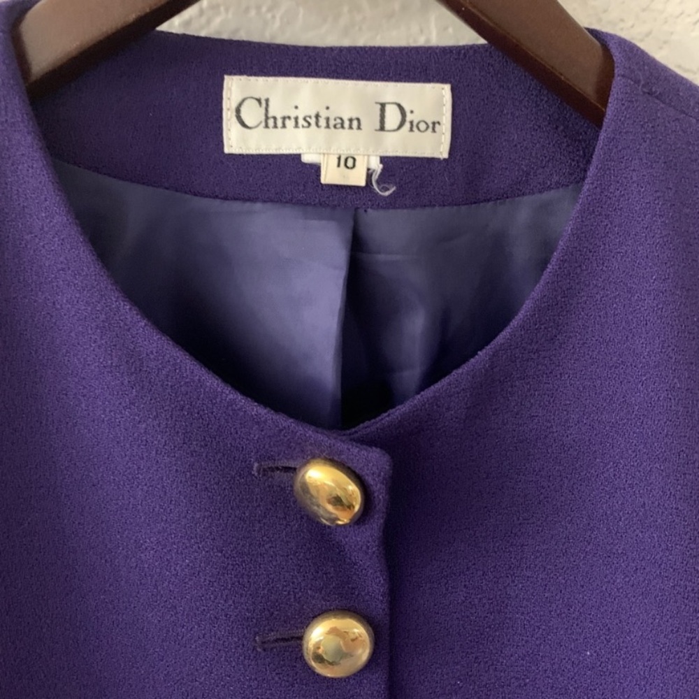Vintage Christian Dior Jacket With Gold Hardware - Picture 4 of 9